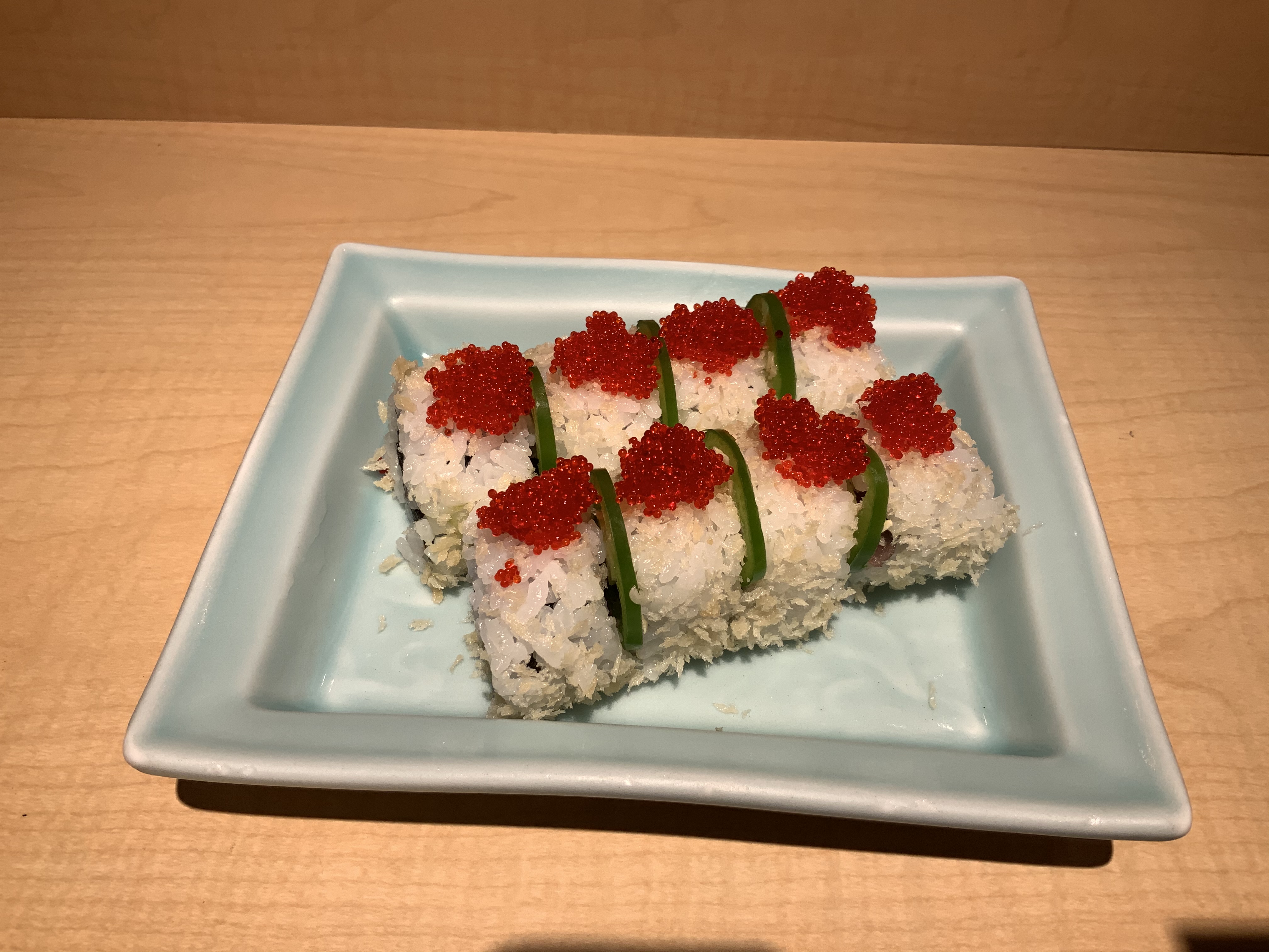 Order 8 Pieces Crunchy Spicy Tuna Roll food online from Cocoro Japanese store, Chicago on bringmethat.com