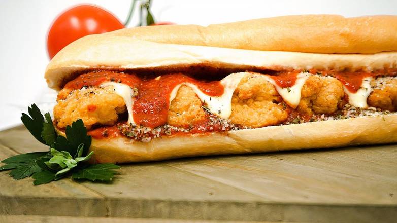 Order Chicken Parmesan Sub (Regular) food online from Chanello's Pizza store, Williamsburg on bringmethat.com