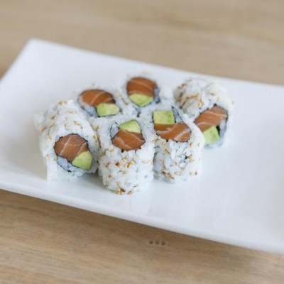Order Salmon Avocado Roll food online from East Moon Japanese Restaurant store, Salisbury on bringmethat.com