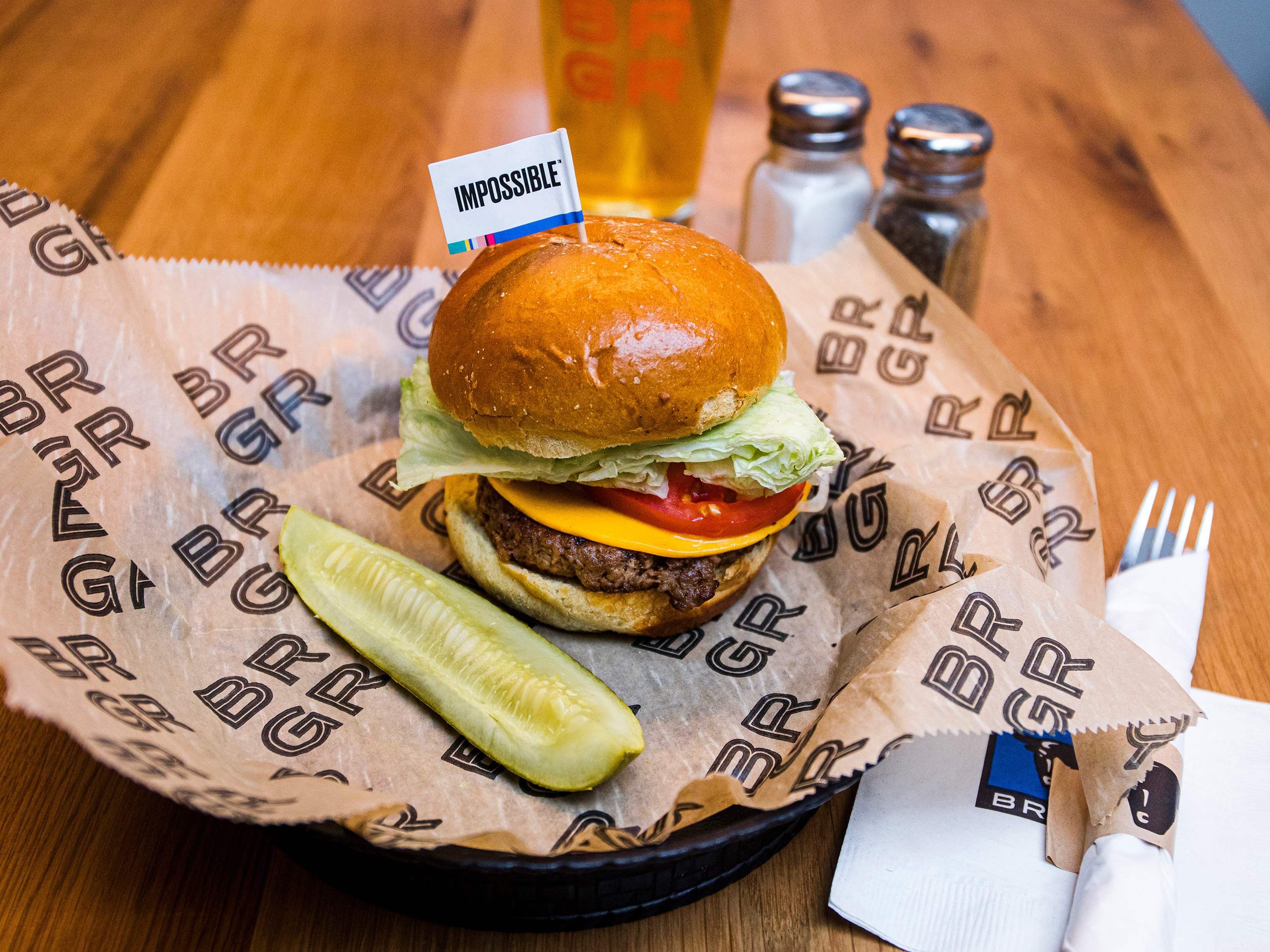 Order Not so Impossible Burger food online from Brgr store, State College on bringmethat.com