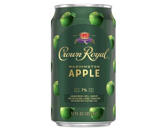 Order Crown Royal Washington Apple, 4pk 12oz cans (7.0% ABV)e food online from Cold Spring Liquor store, Liberty Hill on bringmethat.com