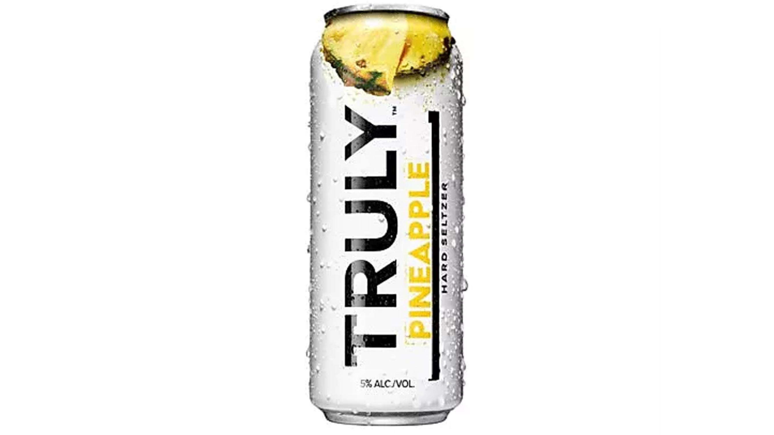 Order Truly Hard Seltzer Pineapple 24oz Can food online from Chevron Extramile store, Garden Grove on bringmethat.com