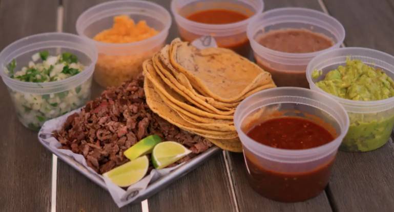 Order Carne Asada Family Pack food online from Taquiero Taco Patio store, Aliso Viejo on bringmethat.com