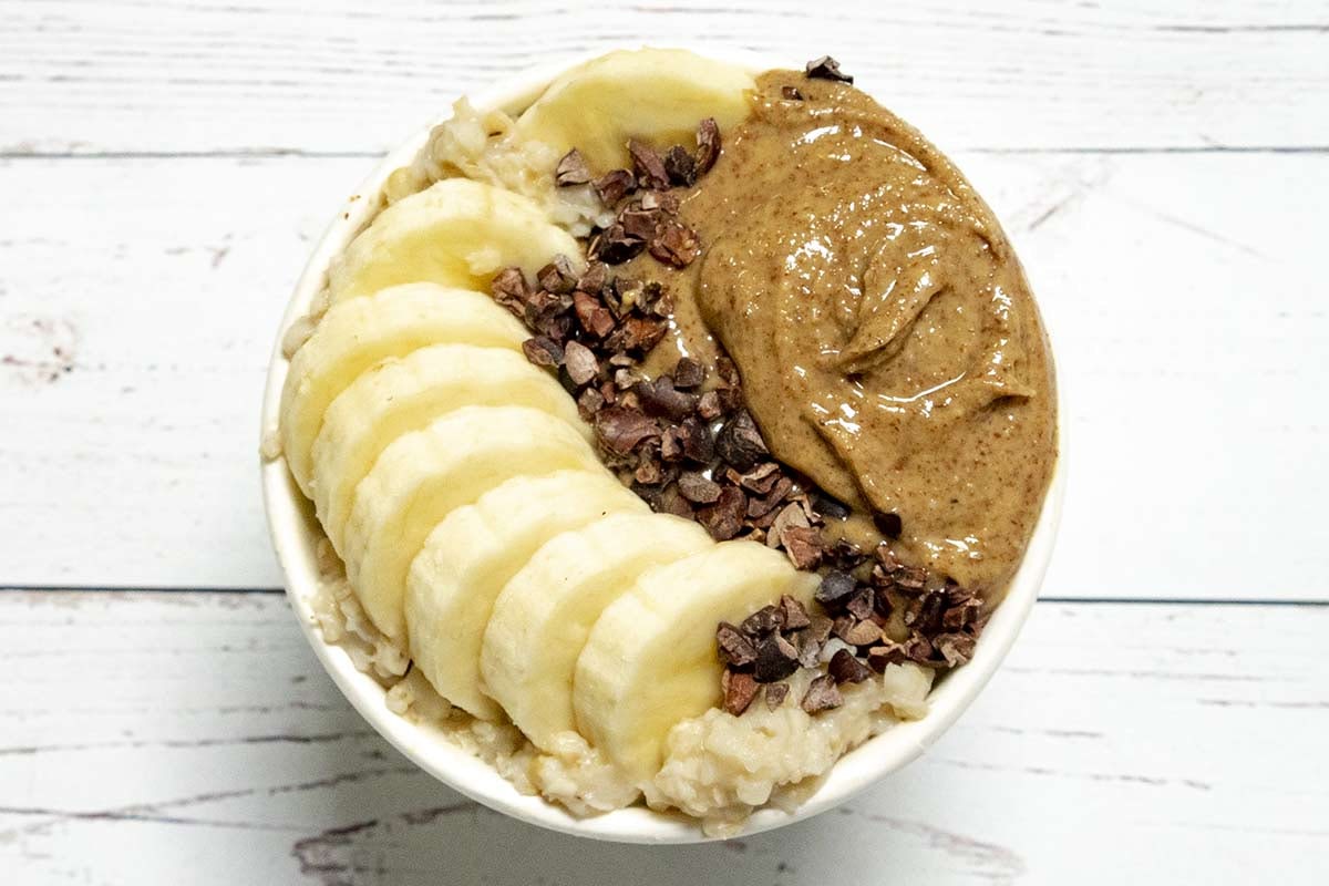 Order Almond Butter Banana Oats food online from Nekter Juice Bar store, Rancho Cucamonga on bringmethat.com