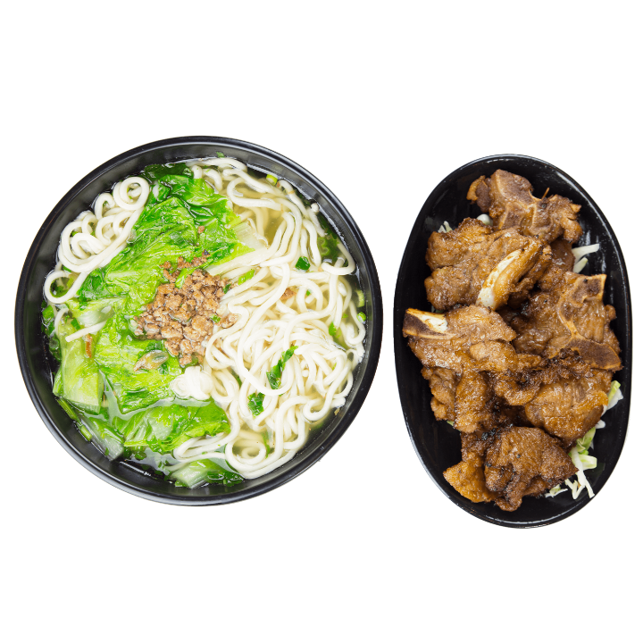 Order 23. Pork Chop w. Noodle Soup food online from Ten Ren Tea Time store, Riverside on bringmethat.com