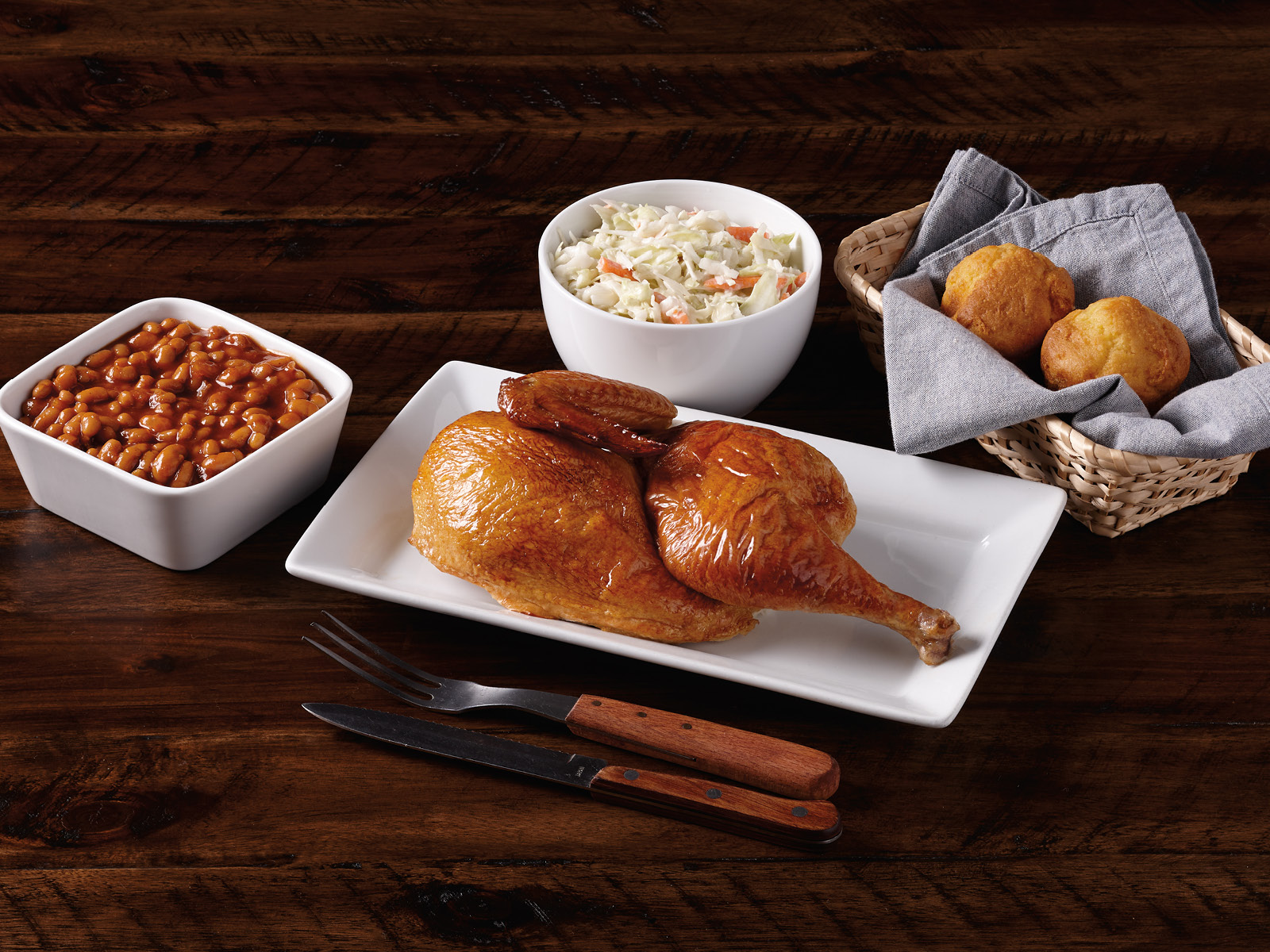 Order Rotisserie Dinner for 2 - Served Hot food online from Hy-Vee Mealtime store, Milan on bringmethat.com
