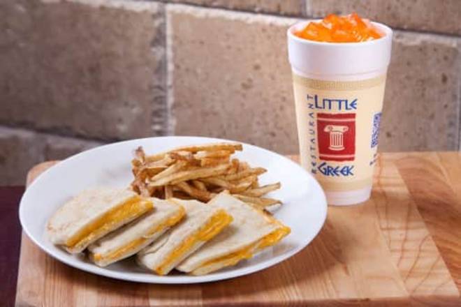 Order Kid's Grilled Cheese Pita with Fries food online from The Little Greek store, Boardman on bringmethat.com