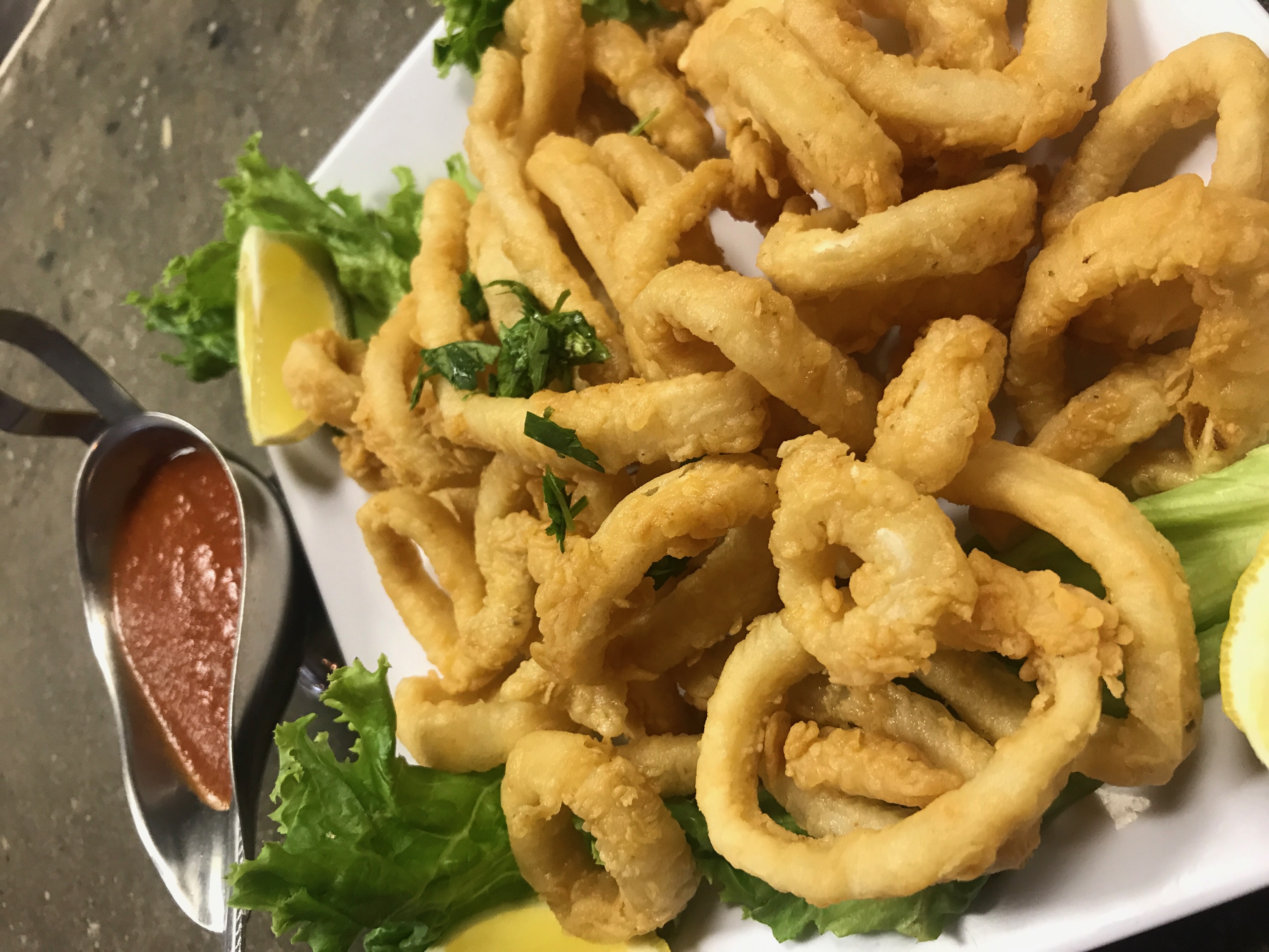Order Fried Calamari food online from Eurogrill store, Caldwell on bringmethat.com