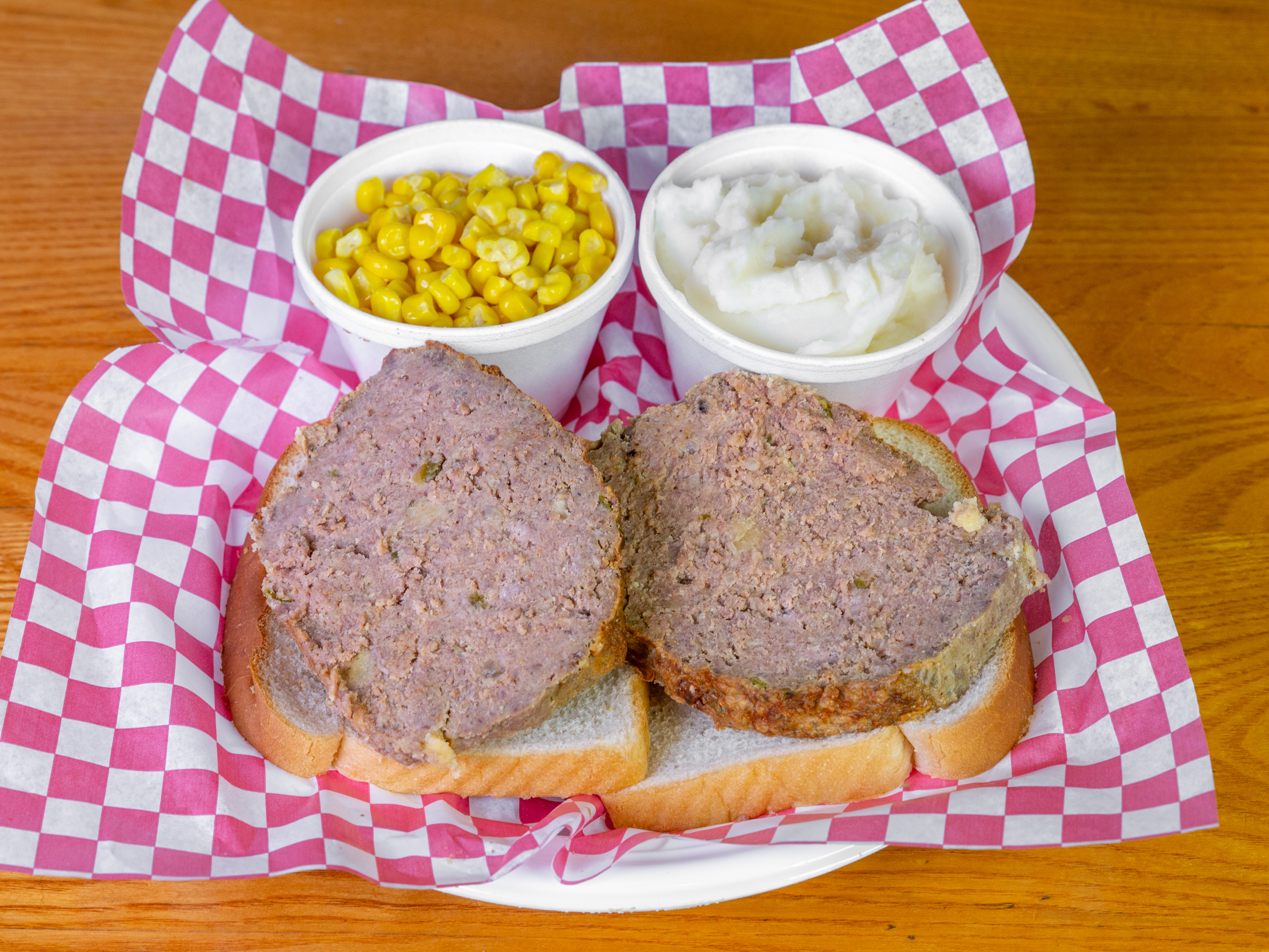 Order Meatloaf/Gravy/2 Sides food online from Pluto Cafe store, Cincinnati on bringmethat.com