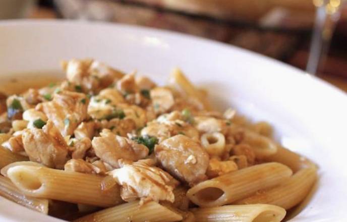 Order Lunch Penne Madeira food online from La Piazza Cucina Italiana & Wine Bar store, Melville on bringmethat.com