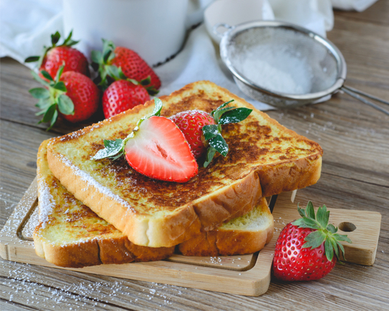 Order Strawberry French Toast food online from Breakfast Snob store, Inglewood on bringmethat.com