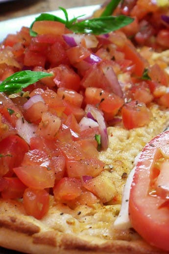 Order Bruschetta Pizza Slice - Slice food online from Taste of Tuscany store, Wayne on bringmethat.com
