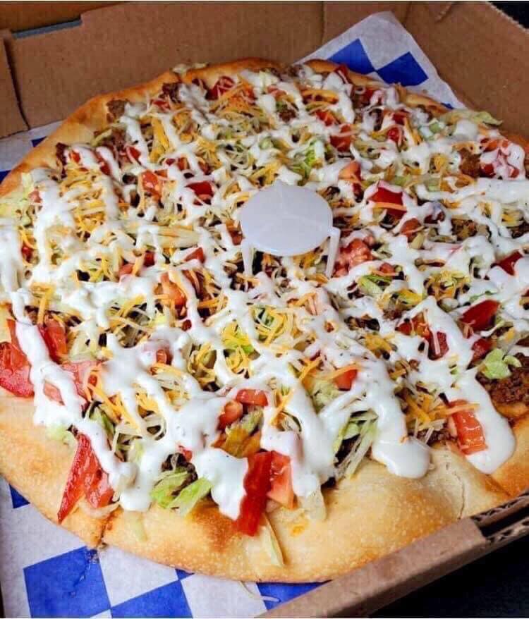 Order Taco Specialty Pizza food online from Rubens Pizza store, Ewing Township on bringmethat.com
