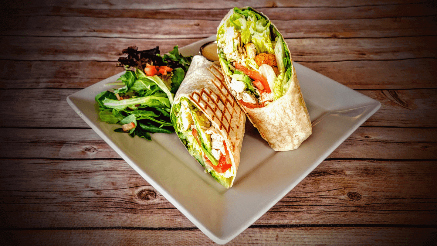 Order Caesar Wrap food online from Coupa Cafe store, Stanford on bringmethat.com