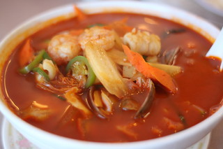 Order N5. Hot Spicy Seafood Soup food online from Yo! Sushi store, Santa Ana on bringmethat.com