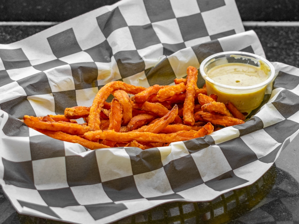 Order Small Sweet Potato Fries food online from Cars Sandwiches & Shakes store, Montclair on bringmethat.com