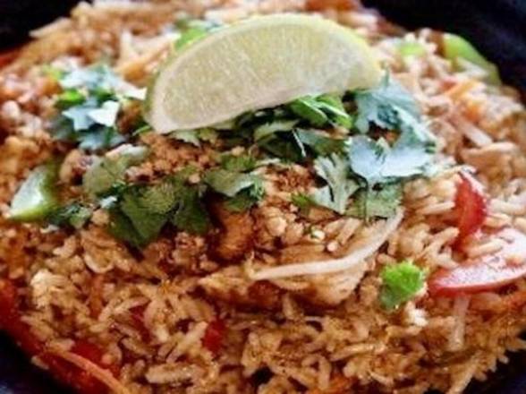 Order Thai Basil Fried Rice ♨️ food online from Fire Bowl Cafe store, Sunset Valley on bringmethat.com