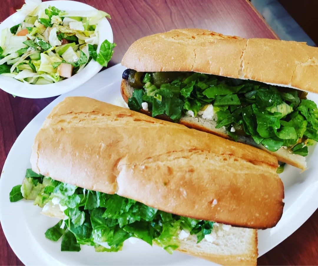 Order 12" Greek Sub food online from Pico Cafe store, Los Angeles on bringmethat.com