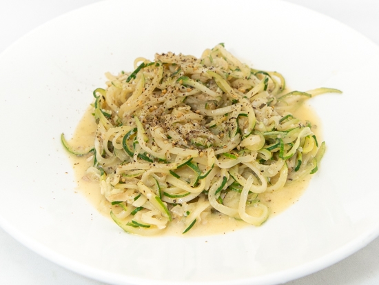 Order Zucchini Noodles Cacio e Pepe (Vegetarian) food online from Click Virtual Food Hall store, Houston on bringmethat.com