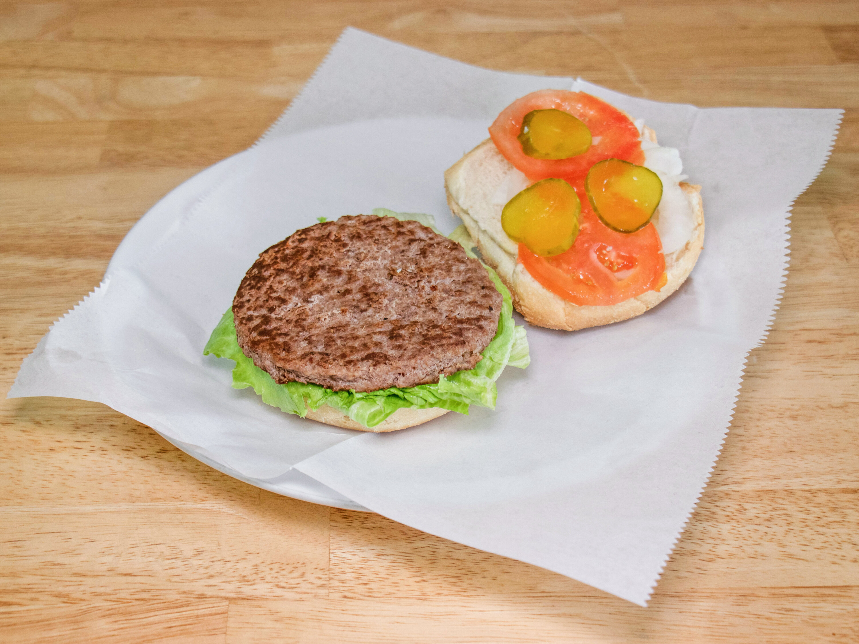 Order Hamburger Regular food online from George's Steak N Things store, Fairfax Station on bringmethat.com