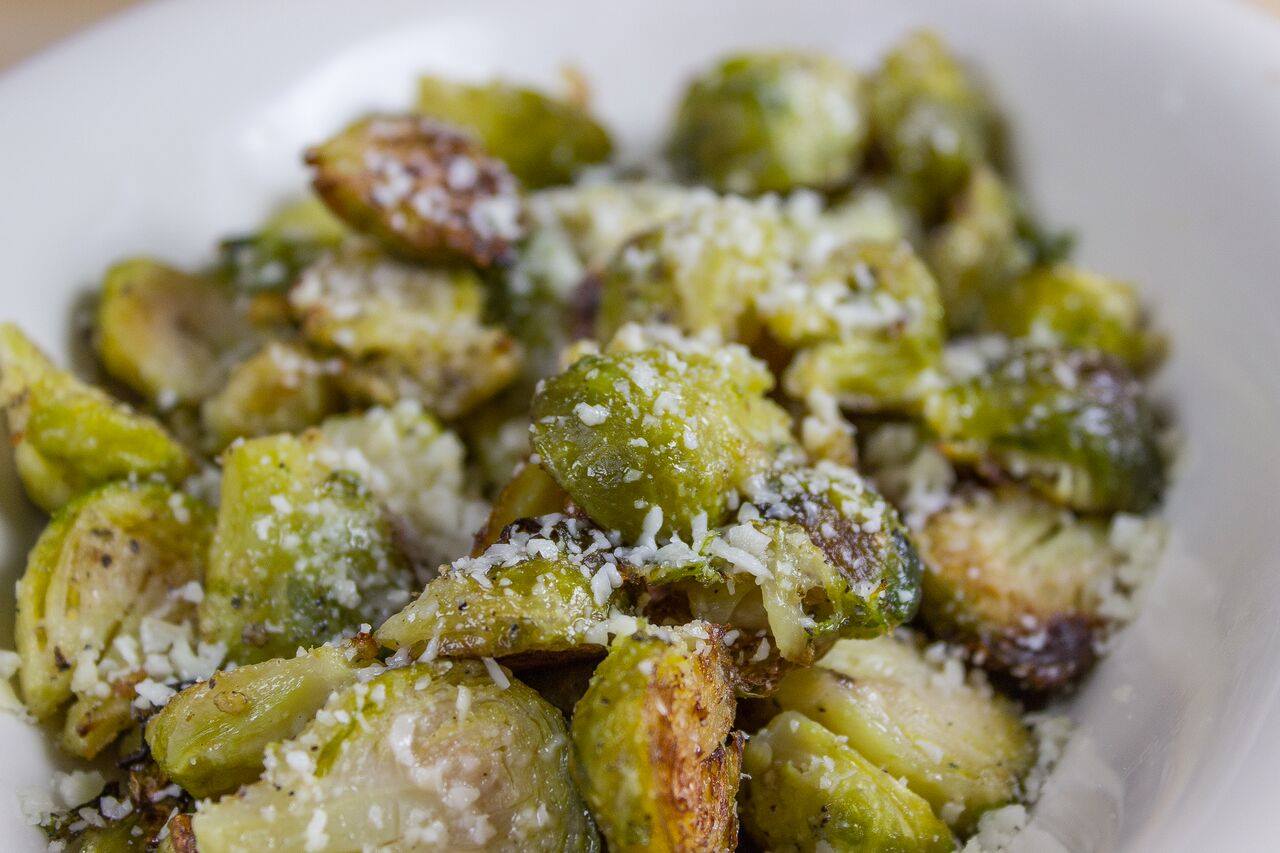 Order Parmesan Crusted Brussel Sprouts food online from Wissota Chophouse Stevens Point Wi store, Stevens Point on bringmethat.com