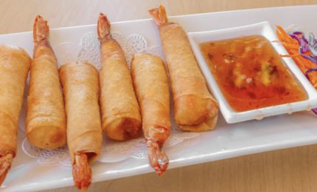 Order 6 Pieces Shrimp in a Blanket food online from Jin 28 store, Carol Stream on bringmethat.com