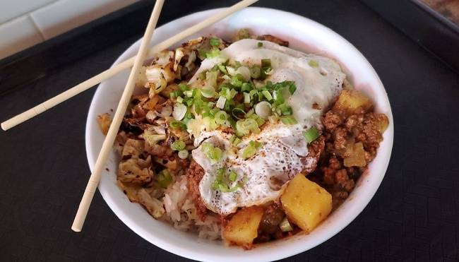 Order Picadillo Rice Bowl food online from Saucy Porka store, Chicago on bringmethat.com