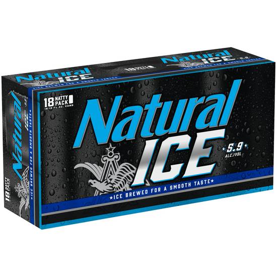 Order Anheuser-Busch Natural Ice - Pack Of 18 food online from Red Roof Market store, Lafollette on bringmethat.com