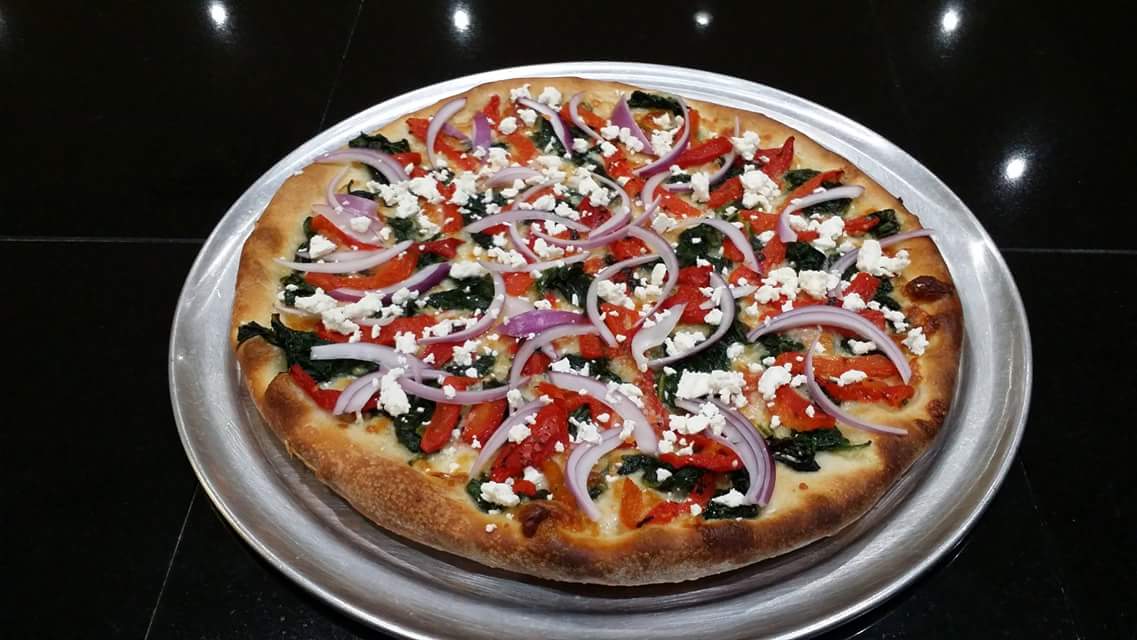 Order Greek Pizza food online from Pasta On Time store, Levittown on bringmethat.com