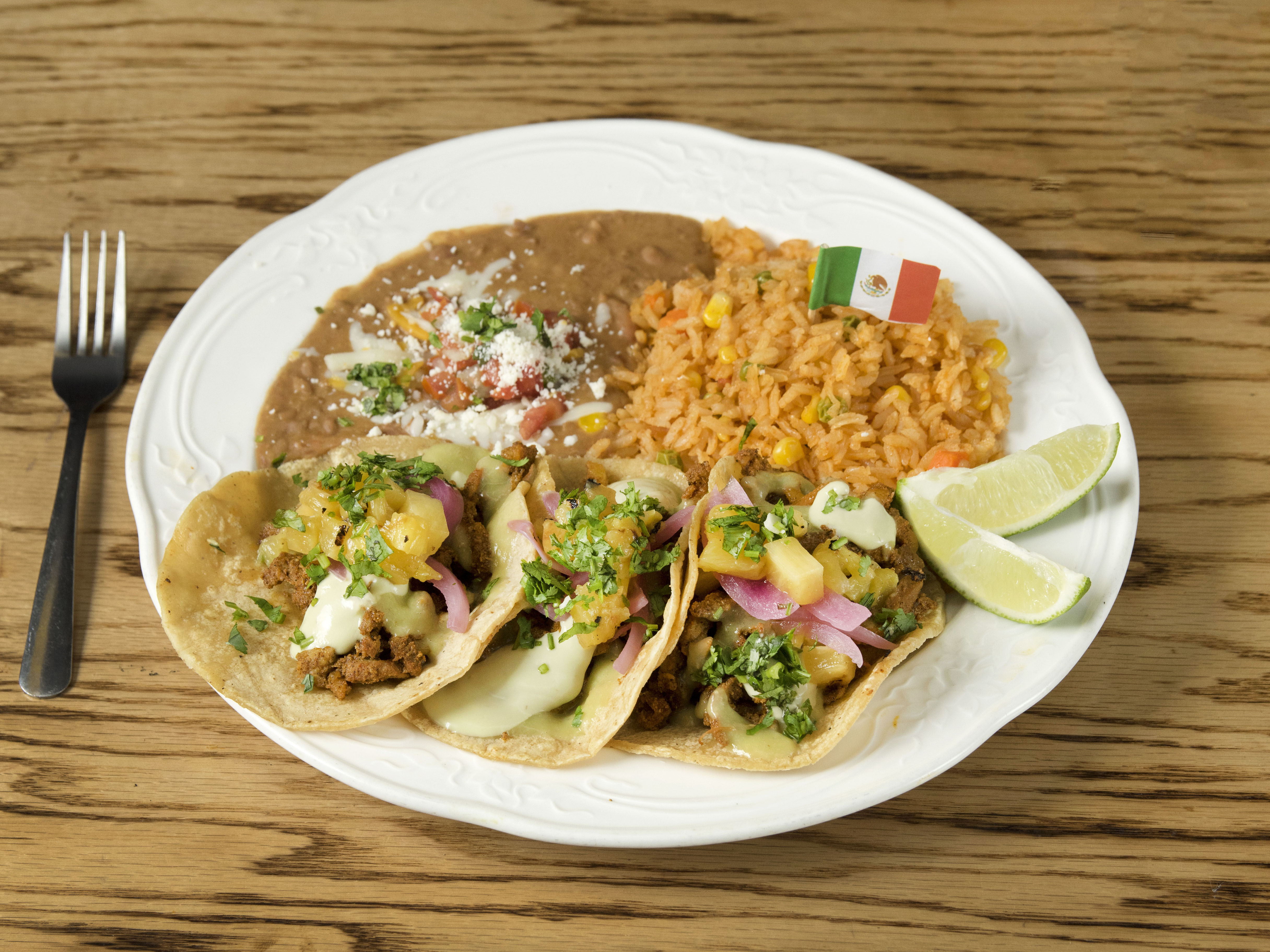 Order Taco Plate food online from El Chingon store, San Diego on bringmethat.com