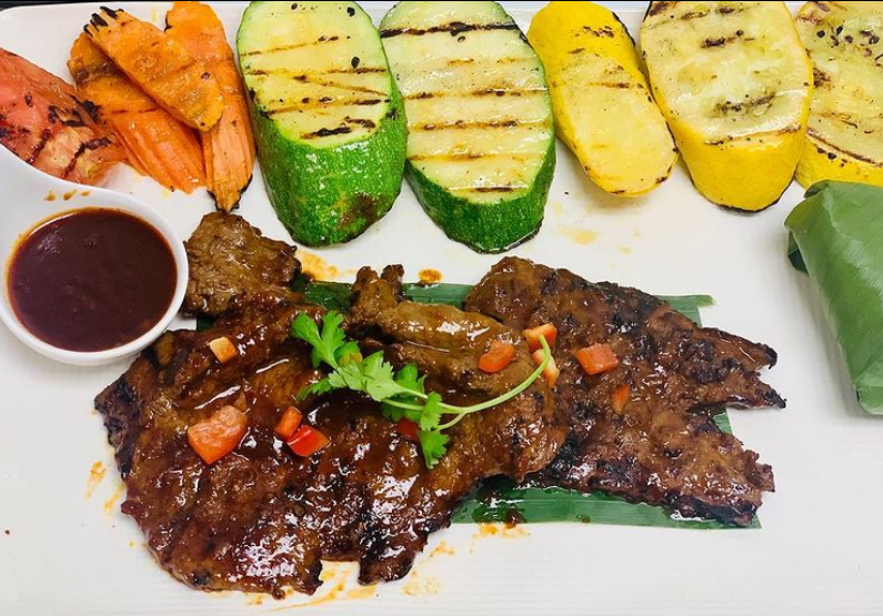 Order Grilled Beef food online from Siwa Thai Restaurant store, Woodbridge on bringmethat.com
