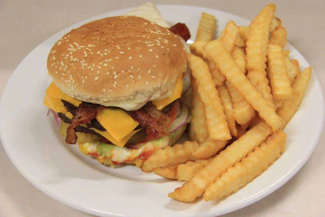 Order Cheeseburger food online from Happy Donut store, San Francisco on bringmethat.com