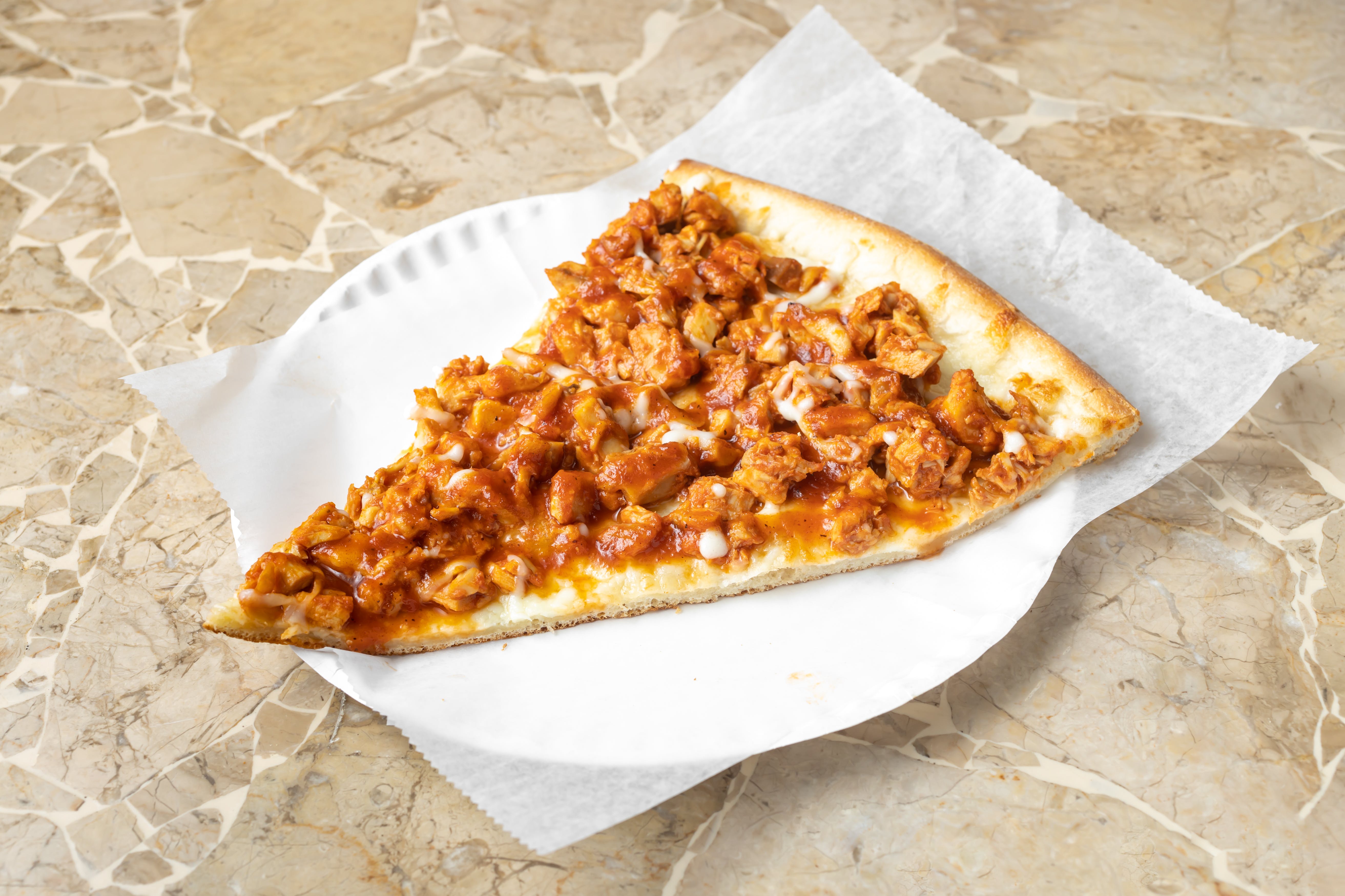 Order BBQ Chicken Pizza - 10'' (4 Slices) food online from Oasis restaurant store, Sunnyside on bringmethat.com