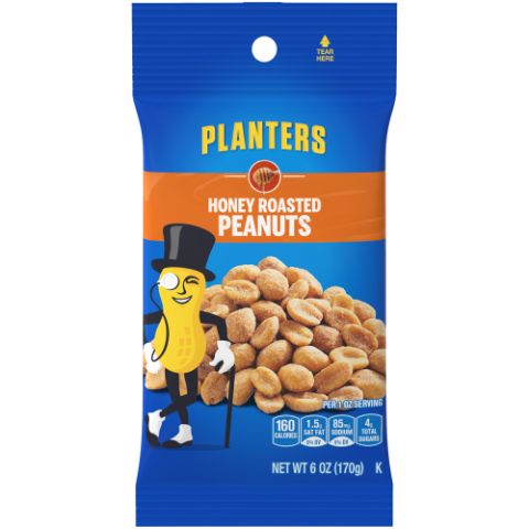 Order Planters Honey Roasted Peanuts 6oz food online from 7-Eleven store, Lavon on bringmethat.com