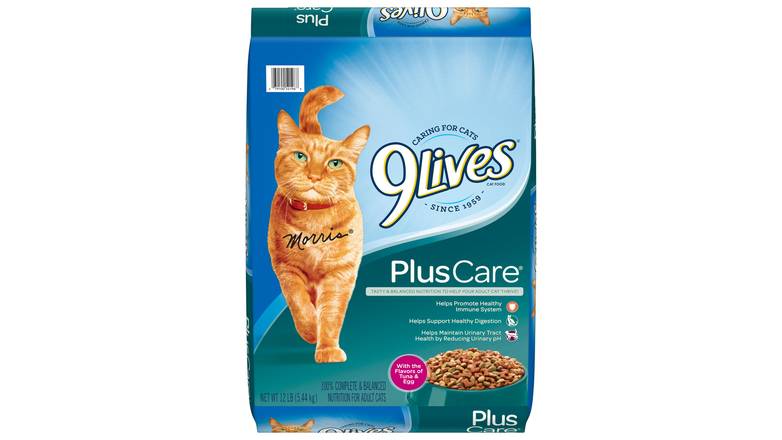 Order 9Lives Plus Care With The Flavors Of Tuna & Egg Cat Food food online from Red Roof Market store, Lafollette on bringmethat.com