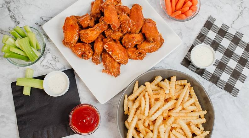 Order 30 Wing and Large Fry Special food online from Wing Shack store, Greeley on bringmethat.com