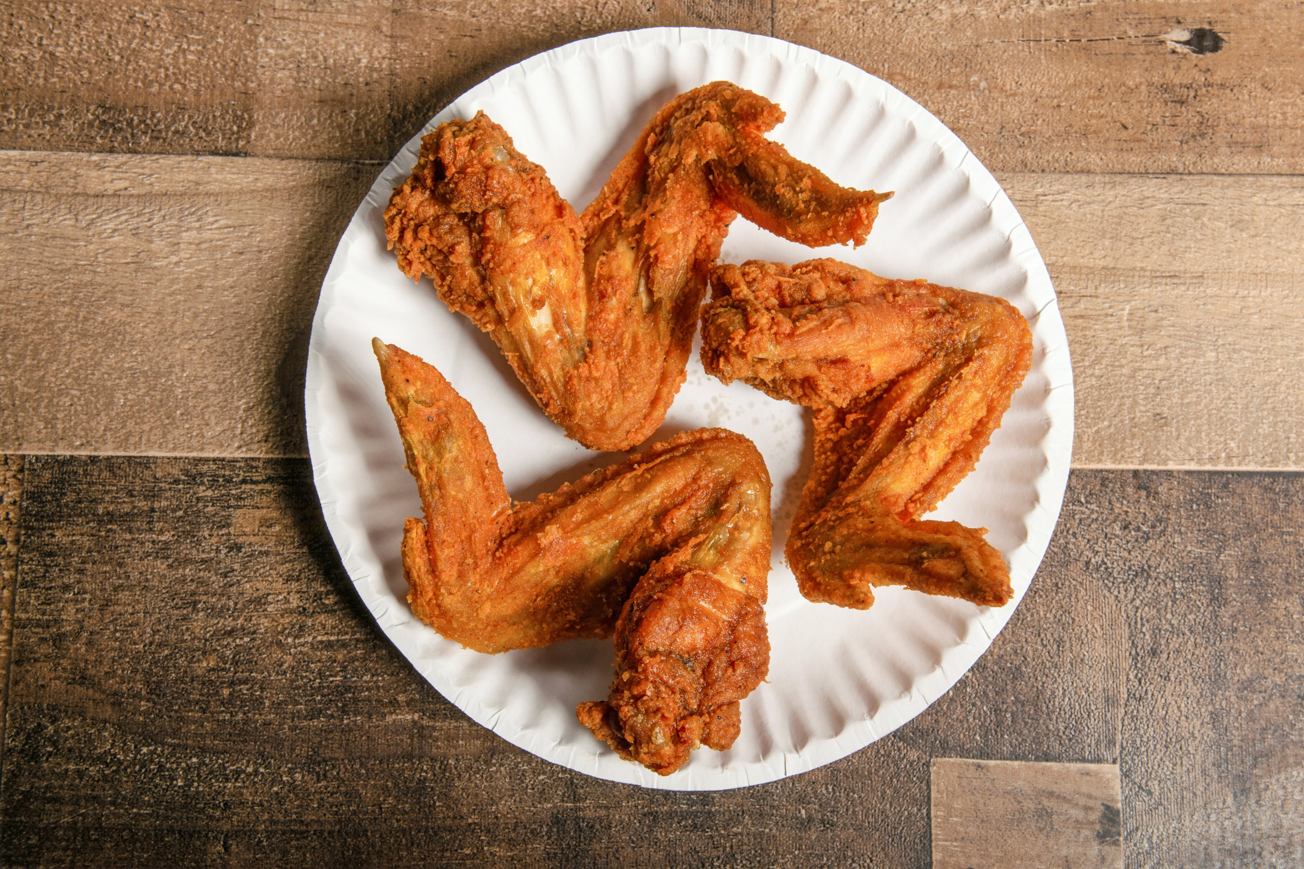 Order Whole Wings - 3 Pieces food online from Mojoes Chicken store, Rochester on bringmethat.com