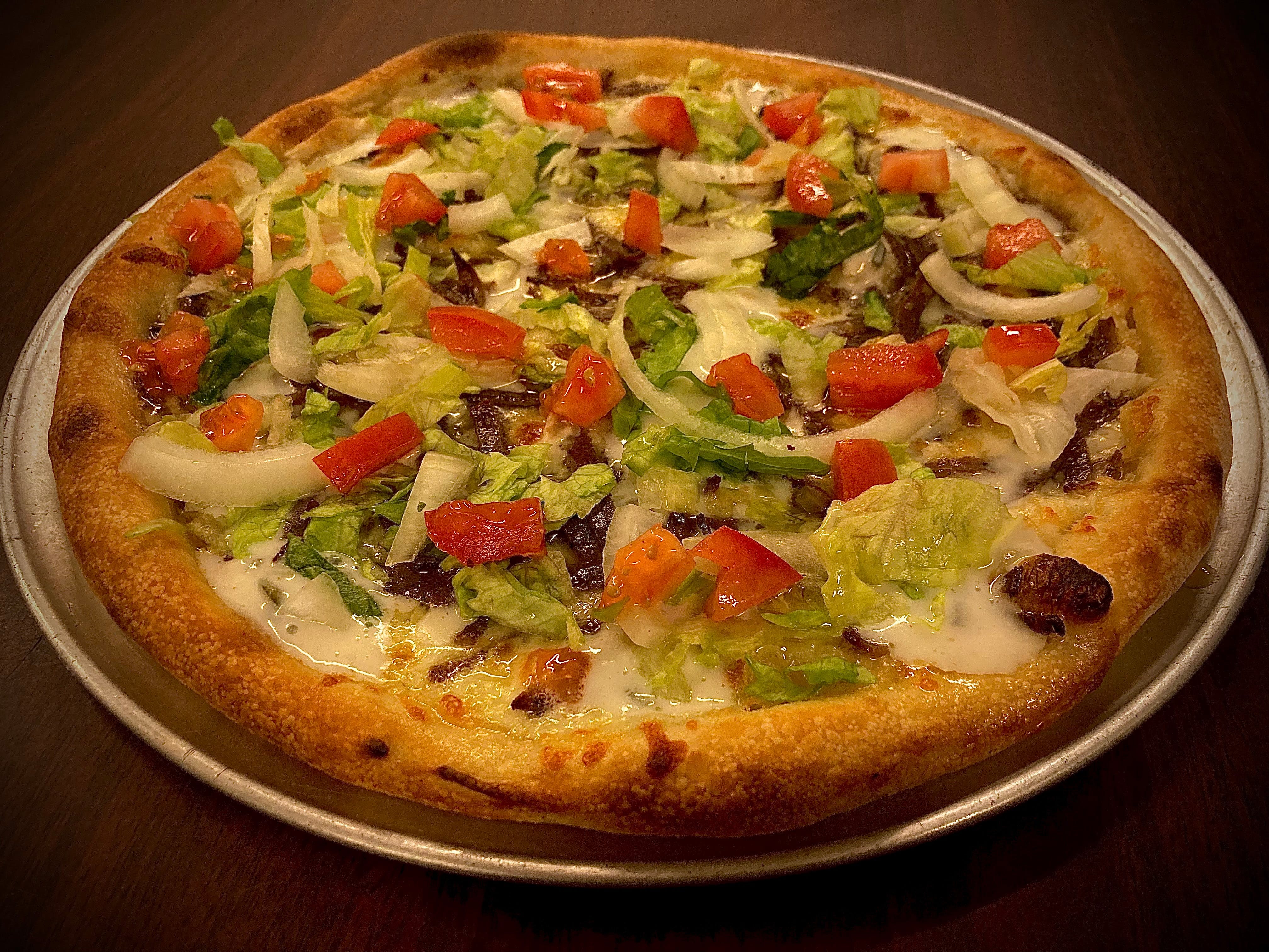 Order Gyro Pizza - Personal 8" food online from La Vostra Pizza store, Mckees Rocks on bringmethat.com