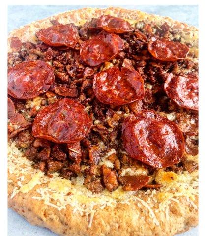 Order Carnivore Lover food online from LA Pizza store, Victorville on bringmethat.com