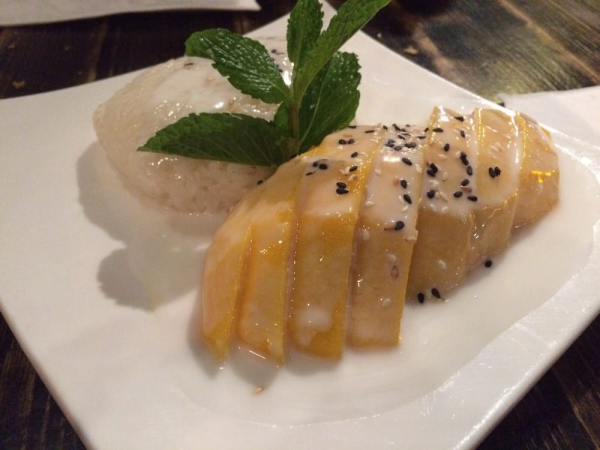 Order Mango with Sticky Rice food online from Peak thai restaurant store, New York on bringmethat.com