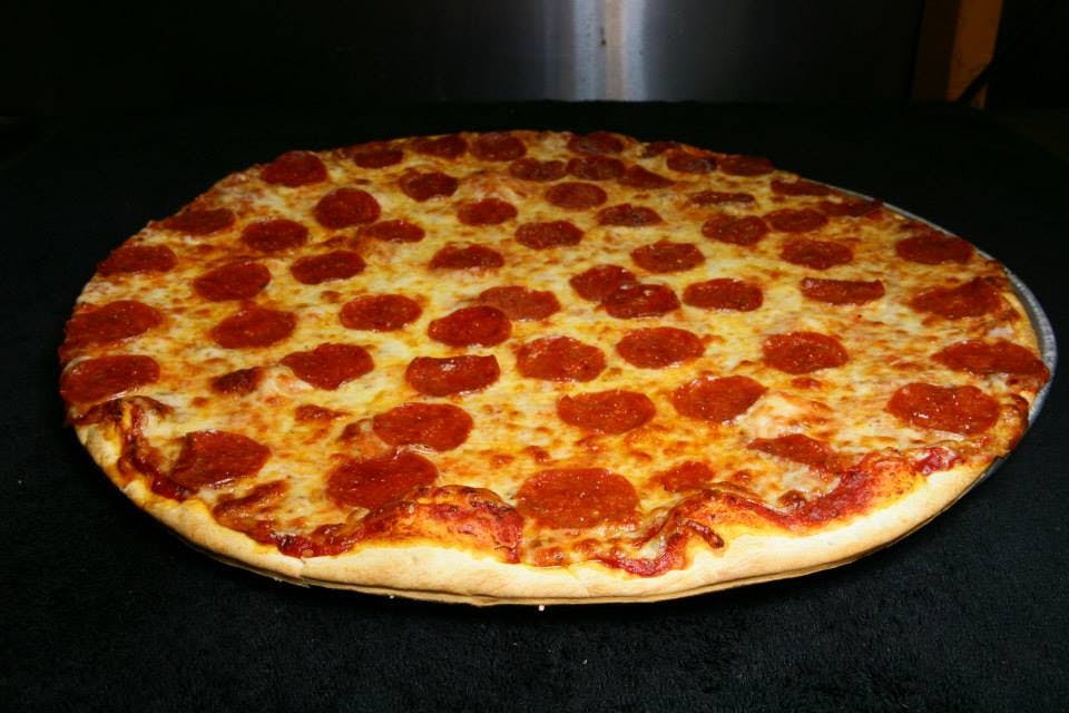 Order Pepperoni Foursome Pizza - Personal 10'' (Serves 1 Person) food online from Pizanoz Pizza store, Buffalo Grove on bringmethat.com