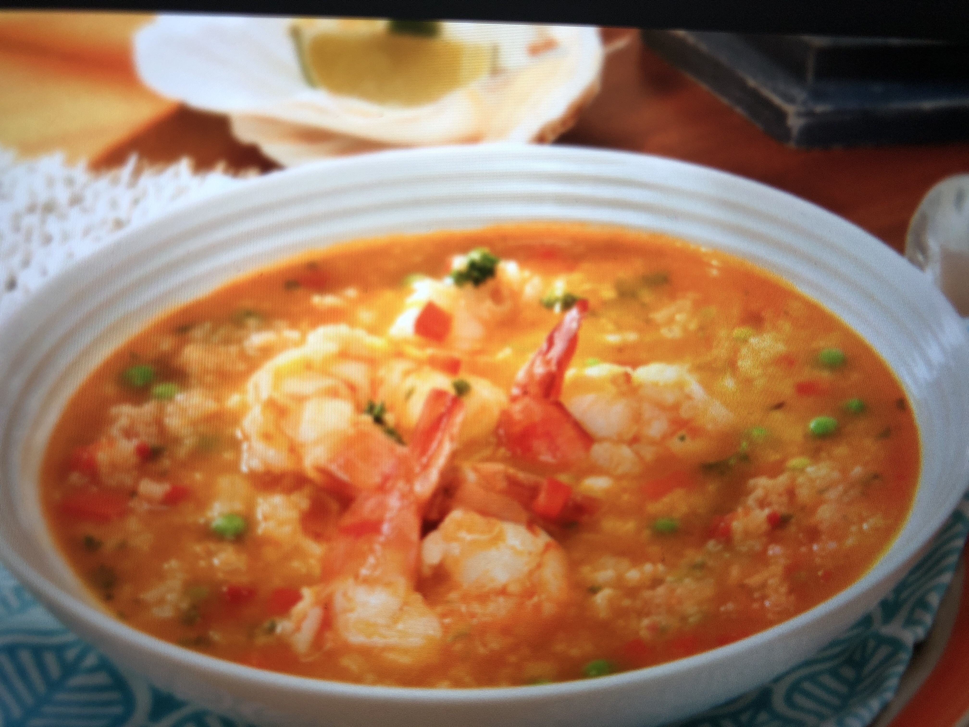 Order Asopado de Camarones /shrimp rice soup food online from Cocina Latina store, New York on bringmethat.com