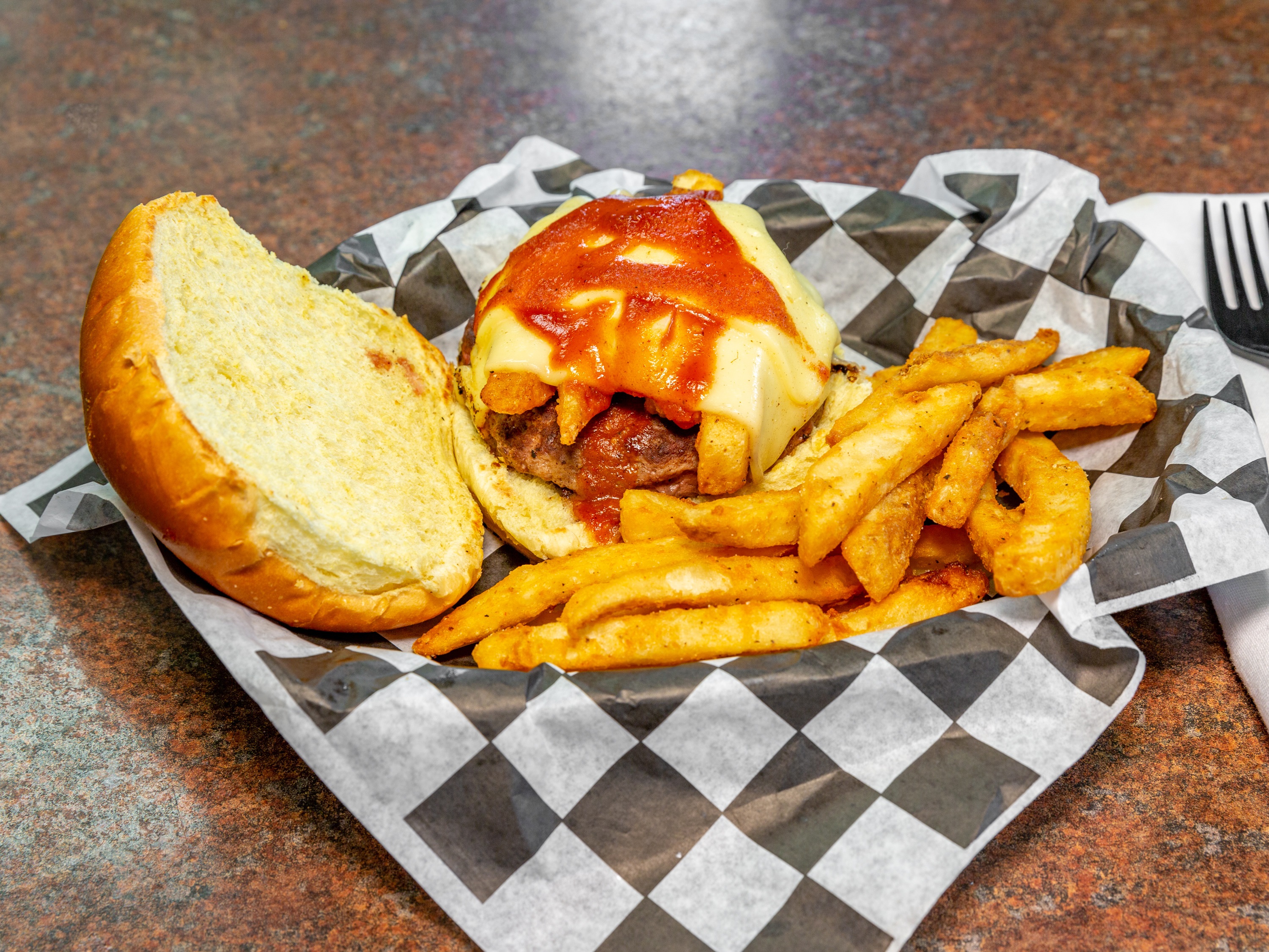 Order The Shack Burger food online from The Burger Shack store, Whitehall on bringmethat.com