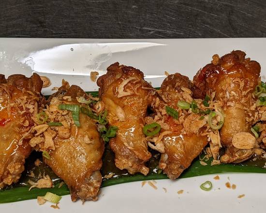Order Secret Wings 6 Pcs (Wings& Drums) food online from Rice Pot Thai Restaurant store, New Haven on bringmethat.com