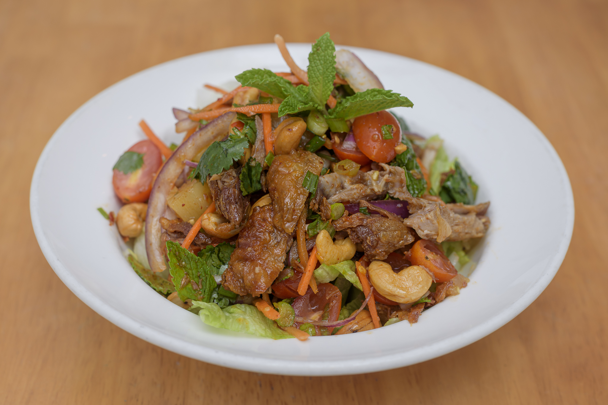 Order Crispy Duck Salad food online from Tue thai store, New York on bringmethat.com