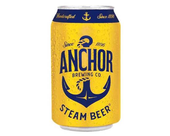 Order Anchor Steam Beer, 6pk-12oz can beer (4.9% ABV) food online from Tenderloin Liquor store, San Francisco on bringmethat.com