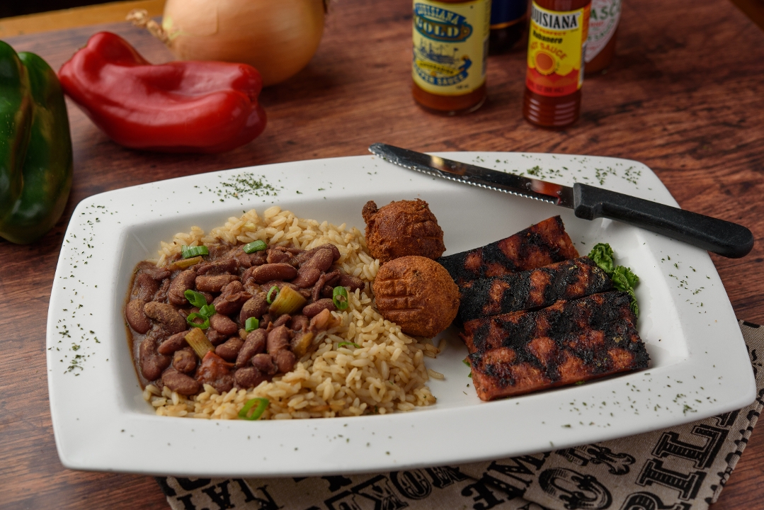 Order Red Beans and Rice with Andouille Sausage food online from Buzzard Billy store, Lincoln on bringmethat.com