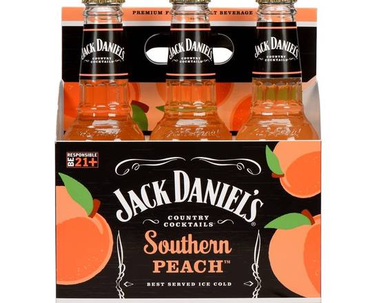 Order jack daniels 6pk bottle southern peach 6pk bottle food online from Windy City Liquor Market store, El Cajon on bringmethat.com