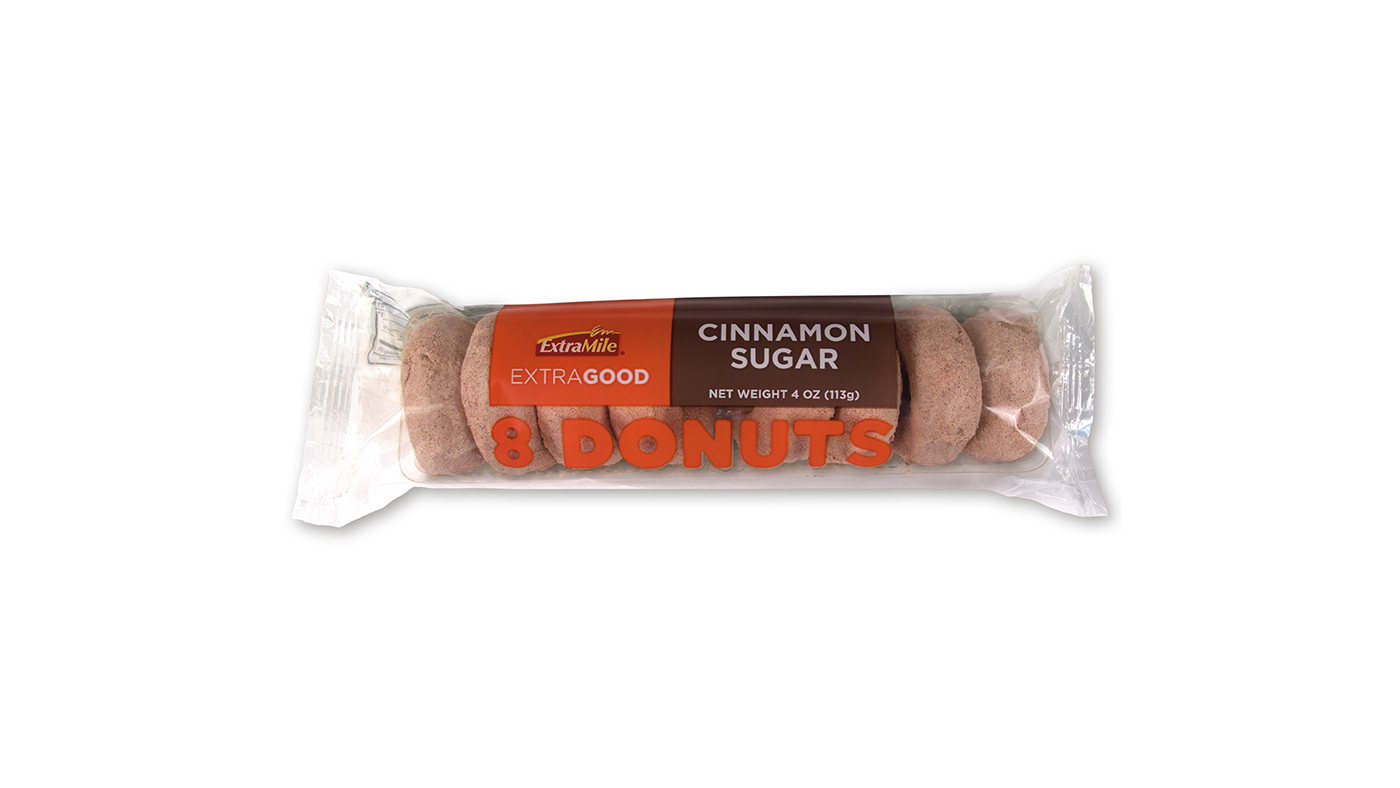 Order ExtraMile Cinnamon Sugar Donuts 4oz food online from Chevron Extramile store, Orange on bringmethat.com