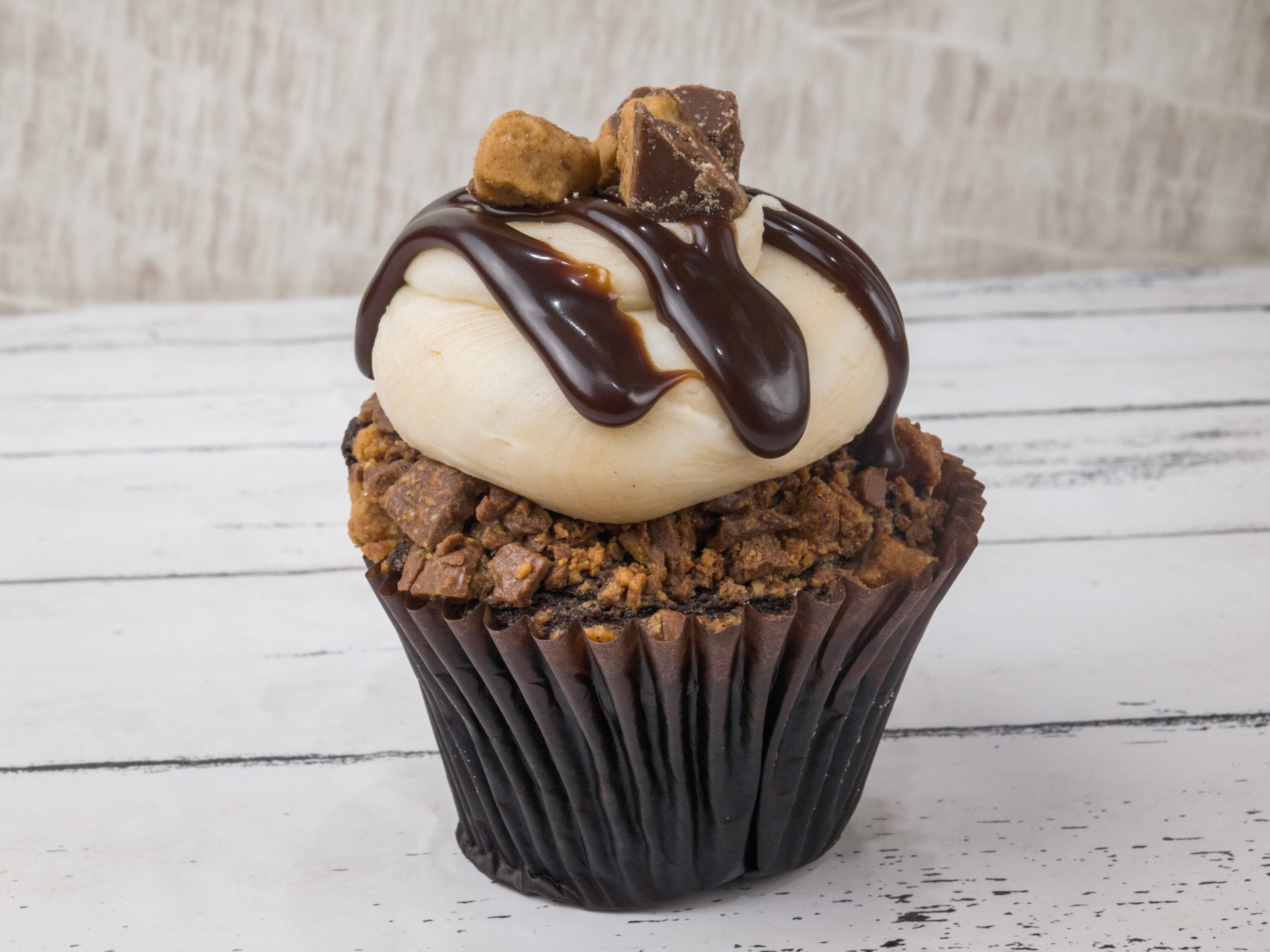 Order Peanut Butter Cupcake food online from Smallcakes store, Missouri City on bringmethat.com